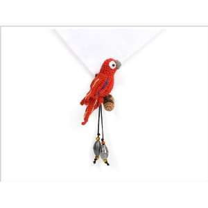  Red Parrot Towel Weights Set of Four