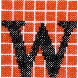  Just Letters W   Cross Stitch Pattern Arts, Crafts 