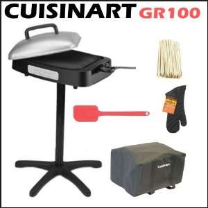  Cuisinart GR100 Indoor Outdoor Griddler + Tabletop Grill 
