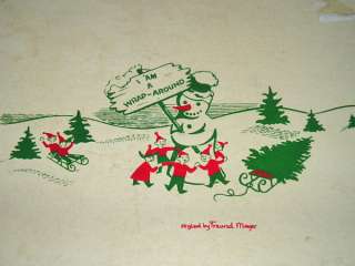   Box of Freund Mayer Christmas Snowman Wraparounds Drink Napkins  