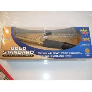  Gold Standard Regular 3/4 Professional Spring Curling Iron 
