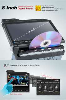 Eonon 8 Motorized Digital Touch Screen AVI/DVD//VCD/CD Player 