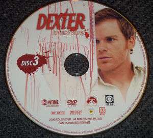 DEXTER SEASON ONE DISC 3 REPLACEMENT DVD  