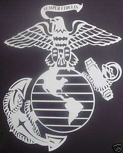 12H Eagle Globe Anchor Decal Marine USMC  