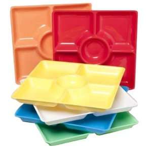  Plastic 5 Compartment Serving Plate Case Pack 48