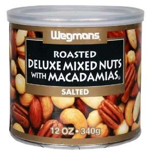   Roasted Deluxe Mixed Nuts, with Macadamias, Salted ,12 Oz ( Pak of 2