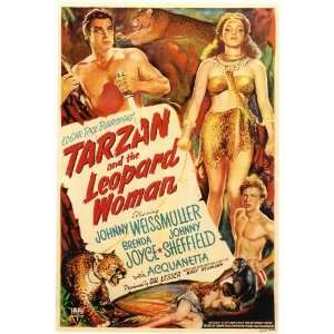  Tarzan and the Leopard Woman (1946) 27 x 40 Movie Poster 