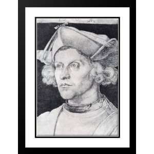 Durer, Albrecht 19x24 Framed and Double Matted Portrait Of An Unknown 
