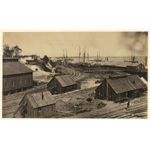   City Point RR Depot,Hopewell,VA,c1865,Andrew Russell