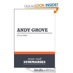 Summary Andy Grove   Richard Tedlow The Life and Times of an 