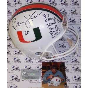 Bernie Kosar Autographed/Hand Signed Miami Hurricanes Full Size Deluxe 