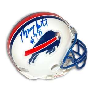 Bruce Smith Signed Mini Helmet   Throwback White   Autographed NFL 