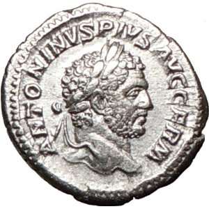  CARACALLA 214AD Rare Genuine Silver Authentic Ancient 