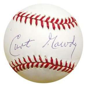  Curt Gowdy Autographed Baseball