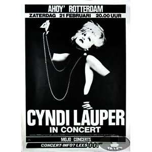 CYNDI LAUPER 1987 TOUR CONCERT POSTER