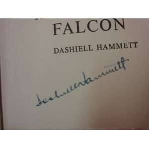 Hammett , Dashiell The Maltese Falcon 1957 Book Signed Autograph