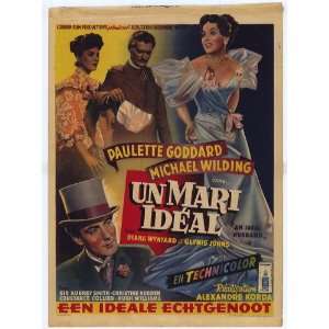  An Ideal Husband (1947) 27 x 40 Movie Poster Belgian Style 