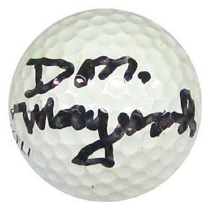 Don Maynard Autographed / Signed Golf Ball