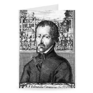 Edmund Campion (engraving) by English School   Greeting Card (Pack of 