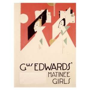  Gus Edwards Matinee Girls Giclee Poster Print, 18x24 