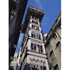 Santa Justa Elevator, by Gustave Eiffel, Lisbon, Portugal Photographic 