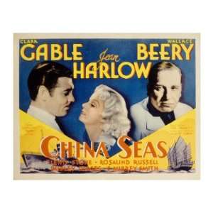  China Seas, Clark Gable, Jean Harlow, Wallace Beery, 1935 