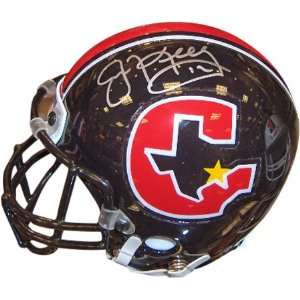 Jim Kelly Houston Gamblers Autographed Riddell Mini Helmet