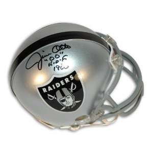 Jim Otto Autographed/Hand Signed Oakland Raiders Mini Helmet Inscribed 