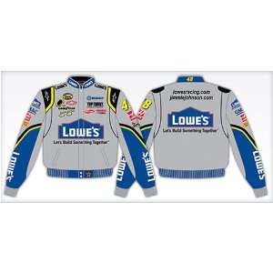 Jimmie Johnson Lowes Twill NASCAR Uniform Jacket by JH Design 