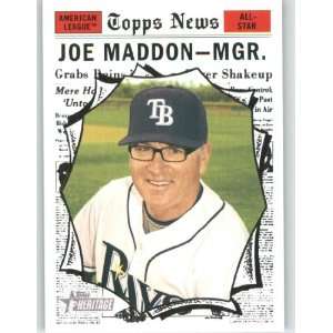  2010 Topps Heritage #461 Joe Maddon MG AS   Tampa Bay Rays 