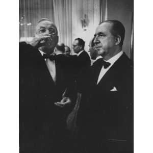 John Foster Dulles with Giuseppe Pella at Nato Conference Photographic 