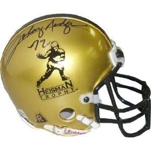 Johnny Rodgers Autographed/Hand Signed Authentic Gold Heisman Mini 