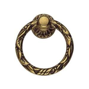 Louis VI 2 Brass Ring Pull in French Antique Gold