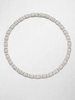 Adriana Orsini   Crystal Accented Oval Motif Collar Necklace