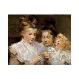   William Macmonnies   Berthe And Marjorie With Their Doll Giclee