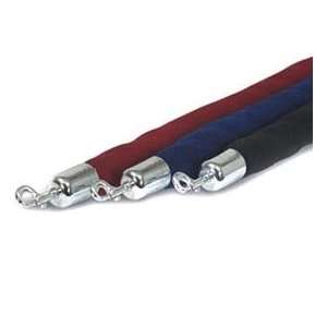  Velour Rope Royal Maroon With Chrome Ends   4 Ft Sports 