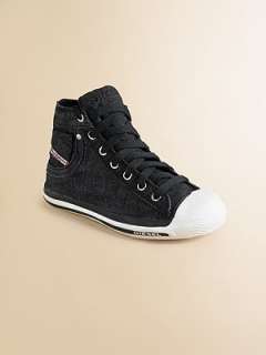 Diesel   High Top Denim Sneakers (Child)    