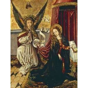 The Annunciation Martin Schongauer. 11.63 inches by 14.00 