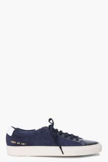 Common Projects Navy Suede Vintage Sneakers for men  