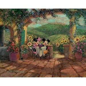  Mickey Mouse and Minnie Mouse James Coleman Fall Tuscan Love Mickey 