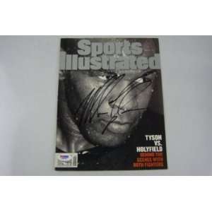 Mike Tyson Signed Auth Sports Illustrated Cover Psa   Autographed 