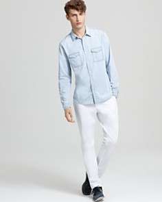 Vince Denim Sport Shirt   Classic Fit