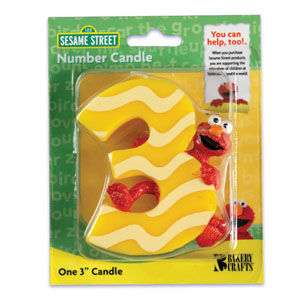 Sesame Street Elmo 3rd Birthday Candle Party Supplies  