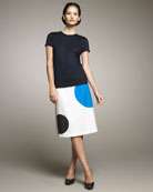 Reed Krakoff Chiffon Accent Tee   