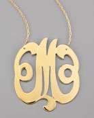 Sonya Renee Gold Initial Necklace   