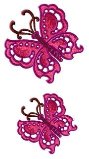 Colorful Butterflies machine embroidery designs 4x4  