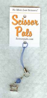 SCISSOR PALS WITH SEWING MACHINE CHARM QUILTER OR SEWER  