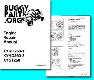 GS Moon XYKD 260 1, XYKD 260 2, XYST 260   Engine Repair Manual  