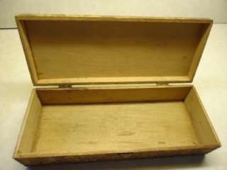 Antique Wood Box Maybe Jewelry?? Dove Tail Dated 1909  
