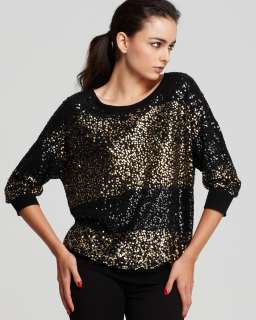 DKNY Stripe Sequin Sweater   Sweaters   Women   Categories   Sale 